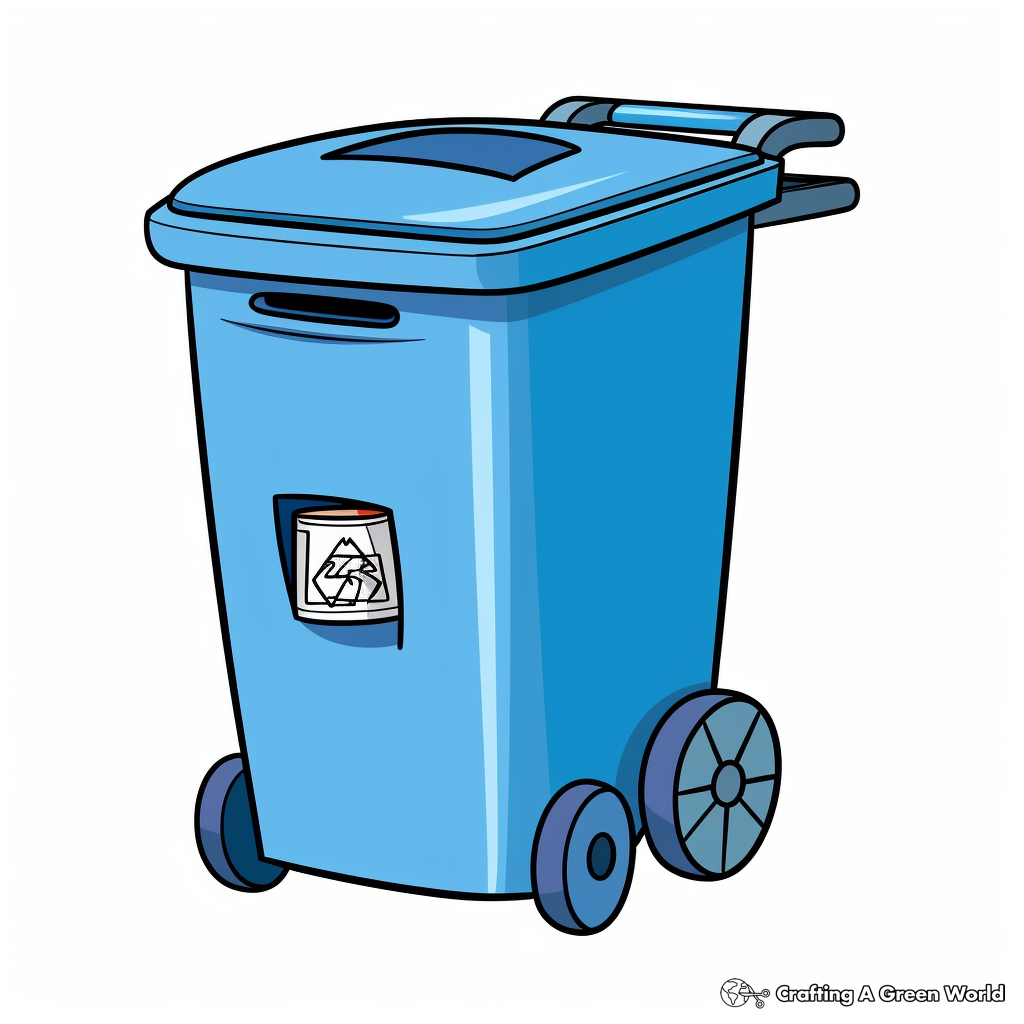 Trash can coloring pages
