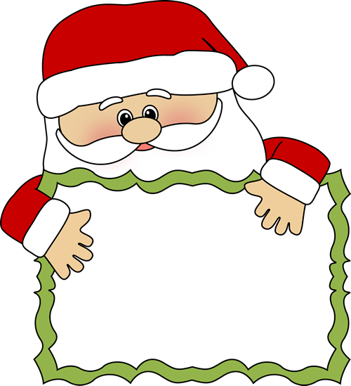 Santa sign clip art
