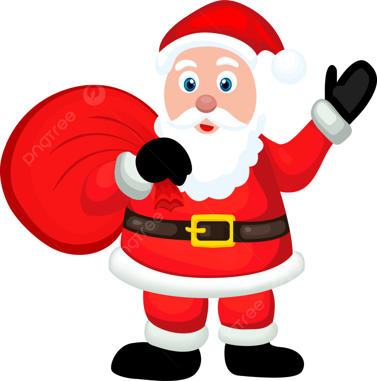 Santa claus vector png vector psd and clipart with transparent background for free download