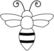 Dibujos de abejas para colorear