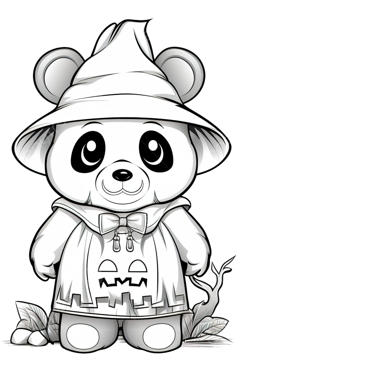 Copie el juego de imãgen para niãos y la pãgina para colorear con un lindo oso