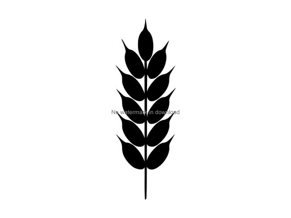 Vettore di grano clipart di taglio del grano file di siluetta di grano file di taglio del grano incisione di grano svg clip art di grano svg