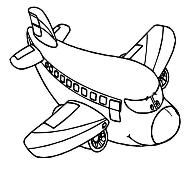 Airplane coloring pages