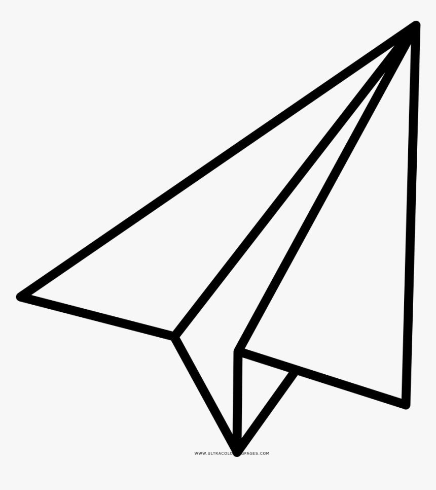 Paper airplane coloring page transparent cartoons