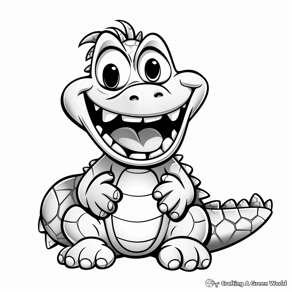 Alligator coloring pages