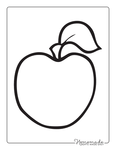 Free printable apple templates for fall crafts