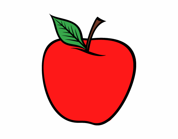 Colored page big apple painted by user not registered
