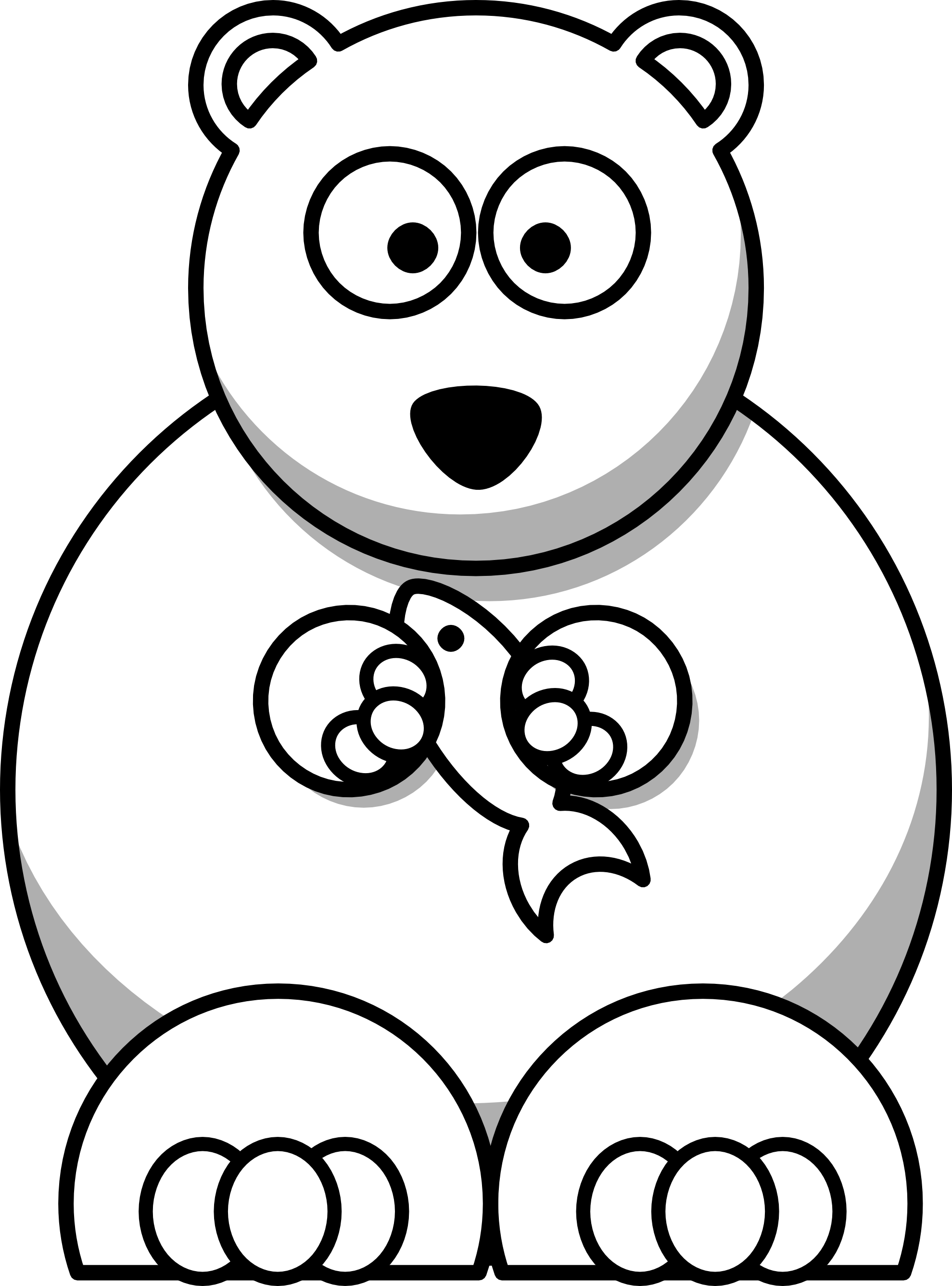 Animal baby polar bears polar bear cartoon polar bear coloring page