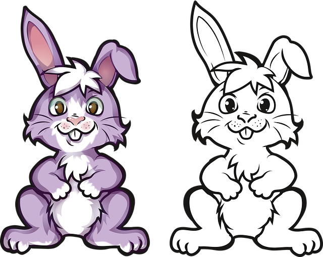 Free cartoon easter bunny rabbit images