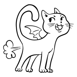 Farting cat png svg design for t