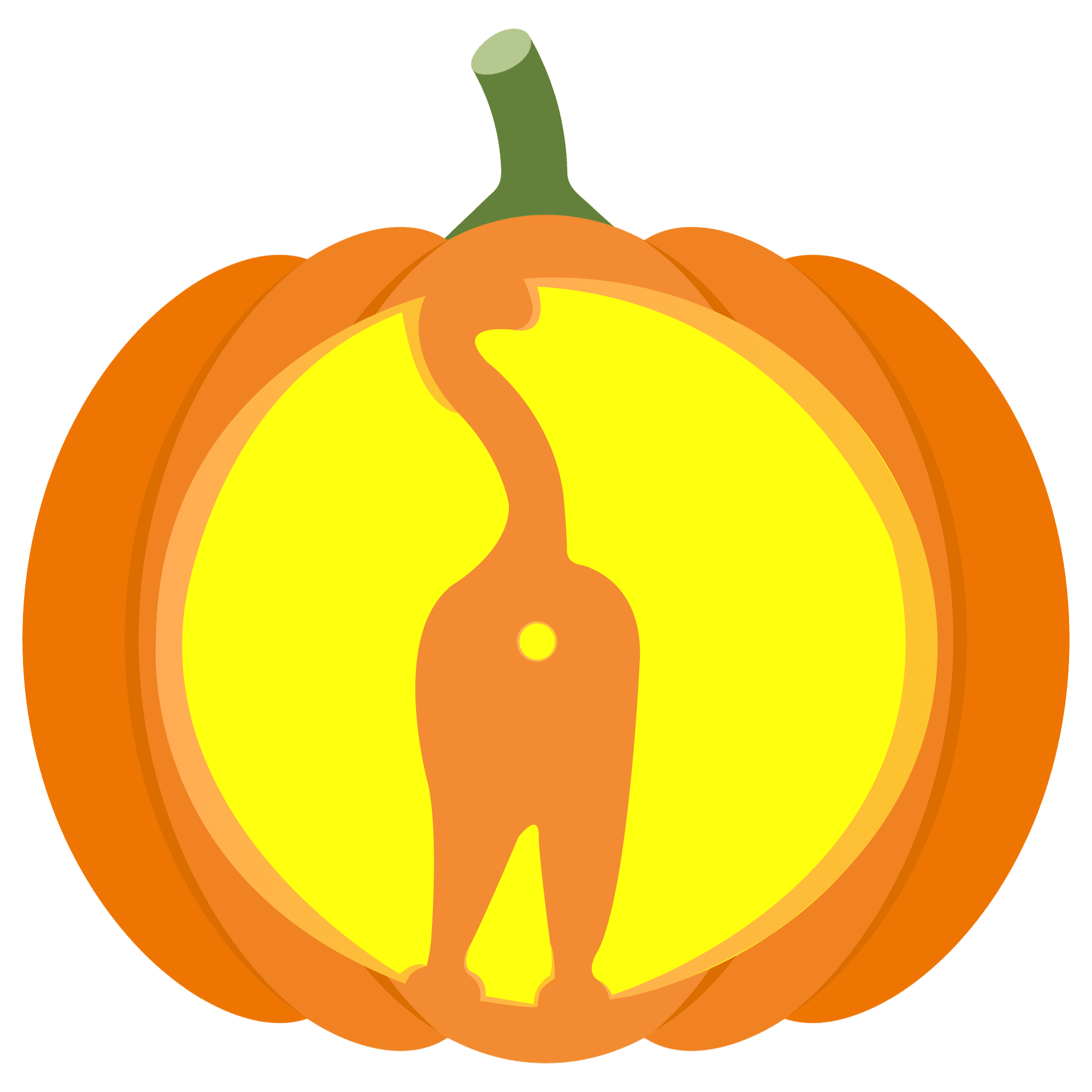 Cats ass pumpkin stencil free printable papercraft templates