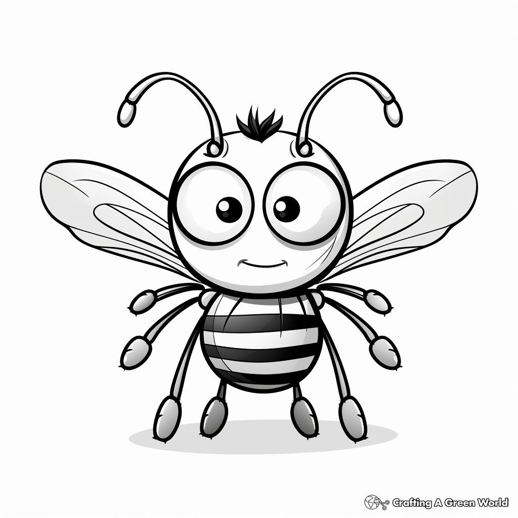 Bee coloring pages