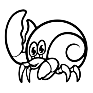 Hermit crab coloring pages printable for free download
