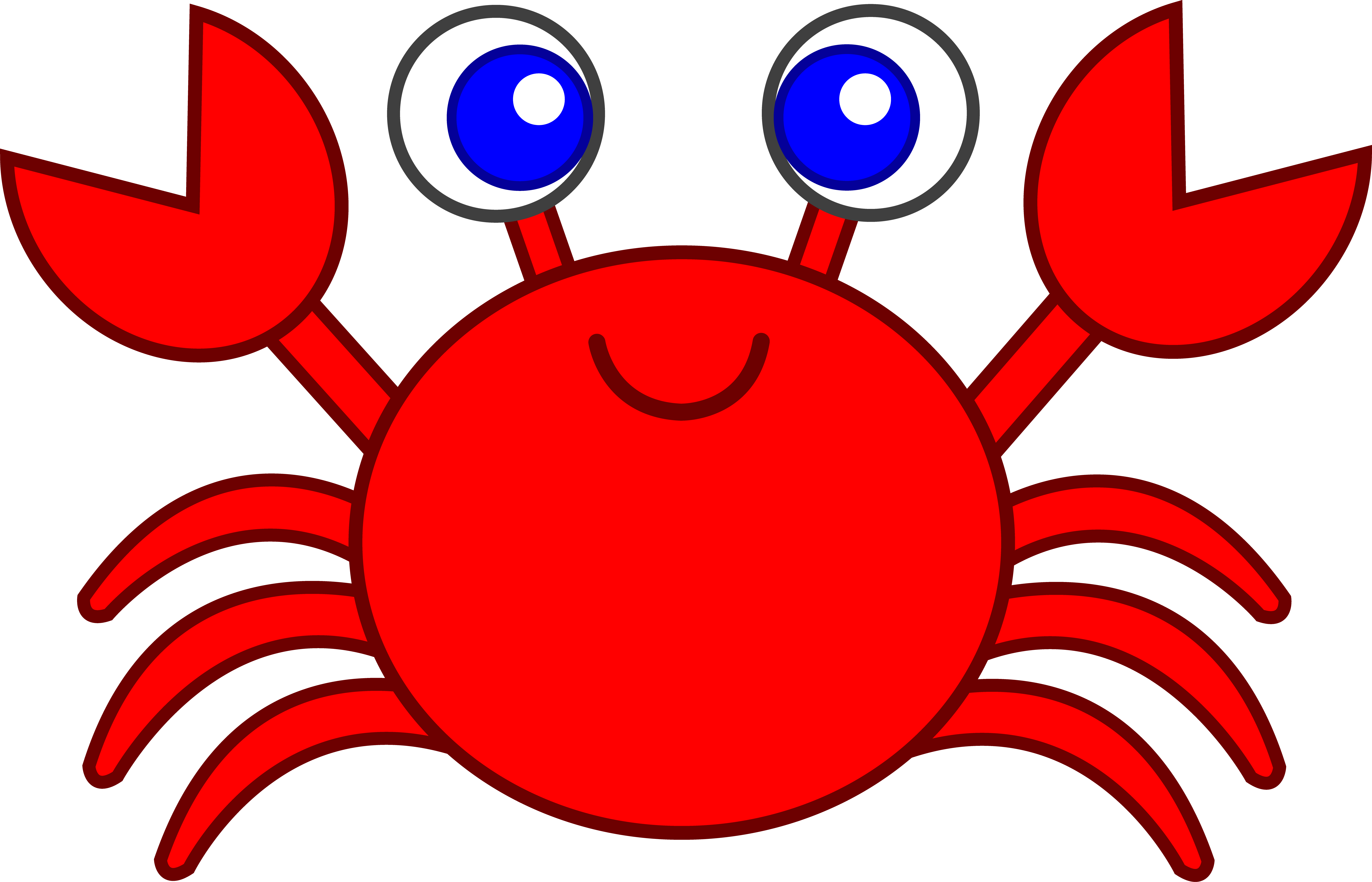 Cute free clip art and coloring pages free clip art crab cartoon clip art
