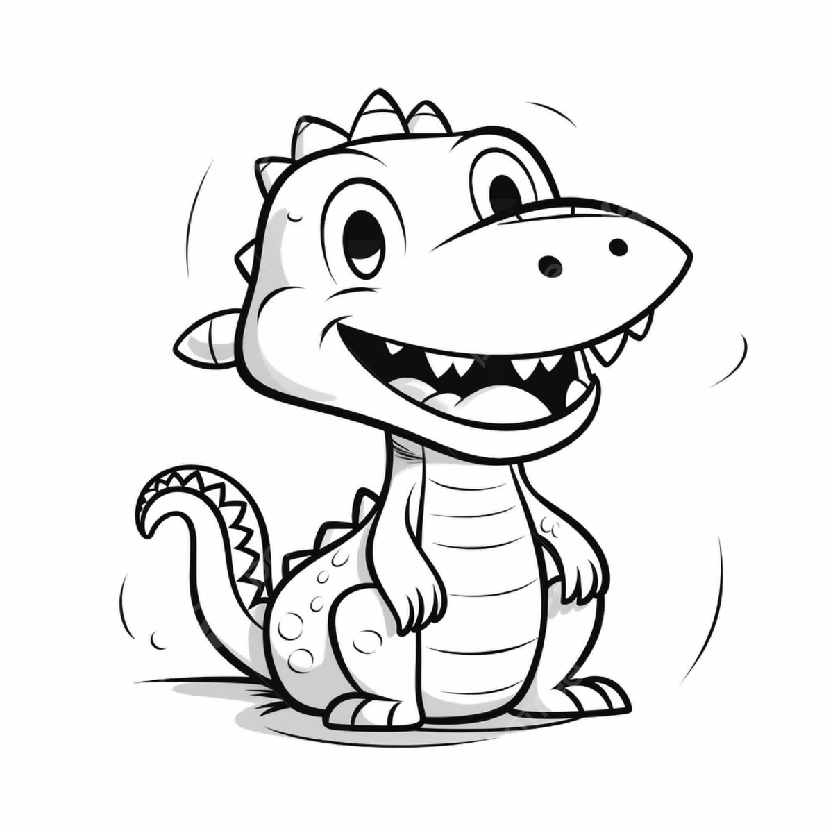 Crocodile cartoon outline png transparent images free download vector files