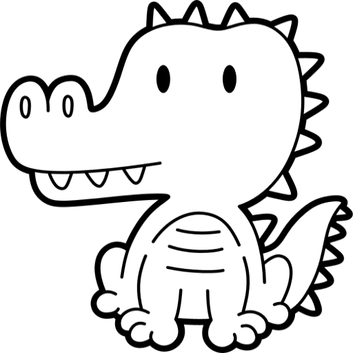 Coloring book cute animals