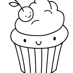 Cupcake coloring pages printable for free download