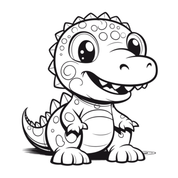 Coloring dinosaurs children vector art png images free download on