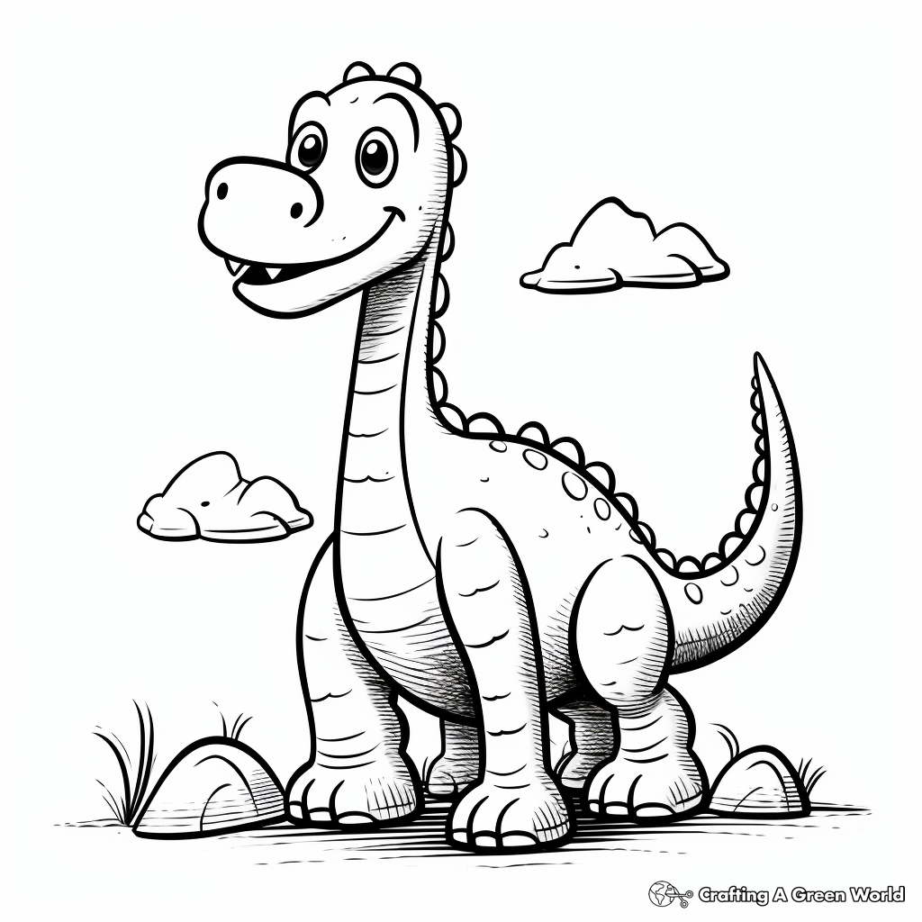 Brontosaurus coloring pages