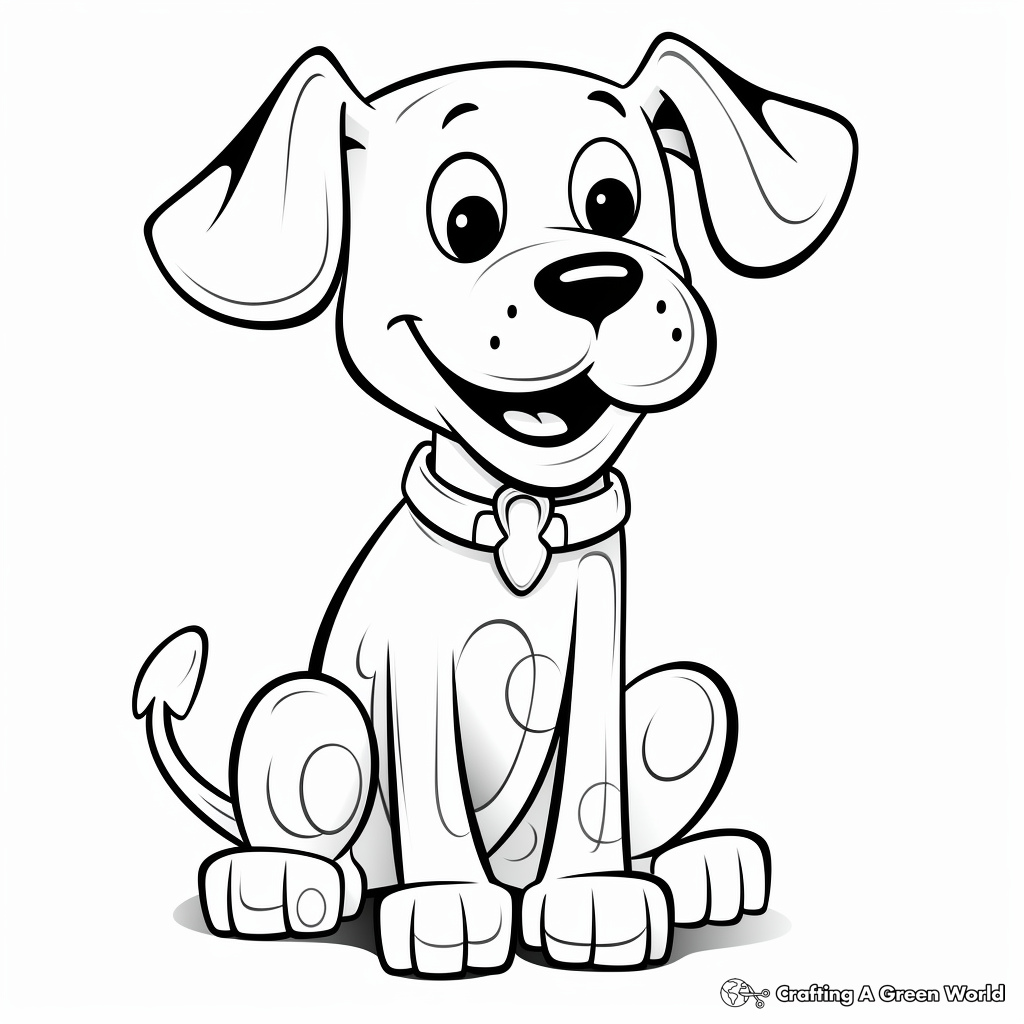 Dog bone coloring pages