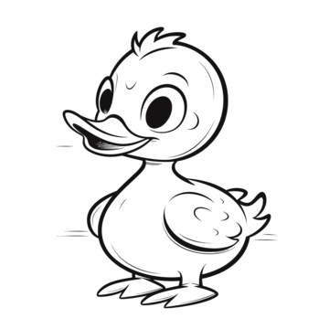 Duck cartoon outline png transparent images free download vector files