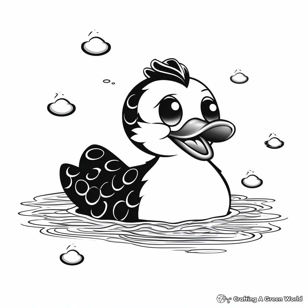 Rubber duck coloring pages