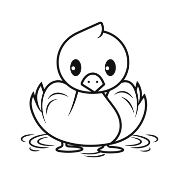 Cartoon duck coloring pages drawing outline sketch vector car drawing cartoon drawing duck drawing png and vector with transparent background for free download