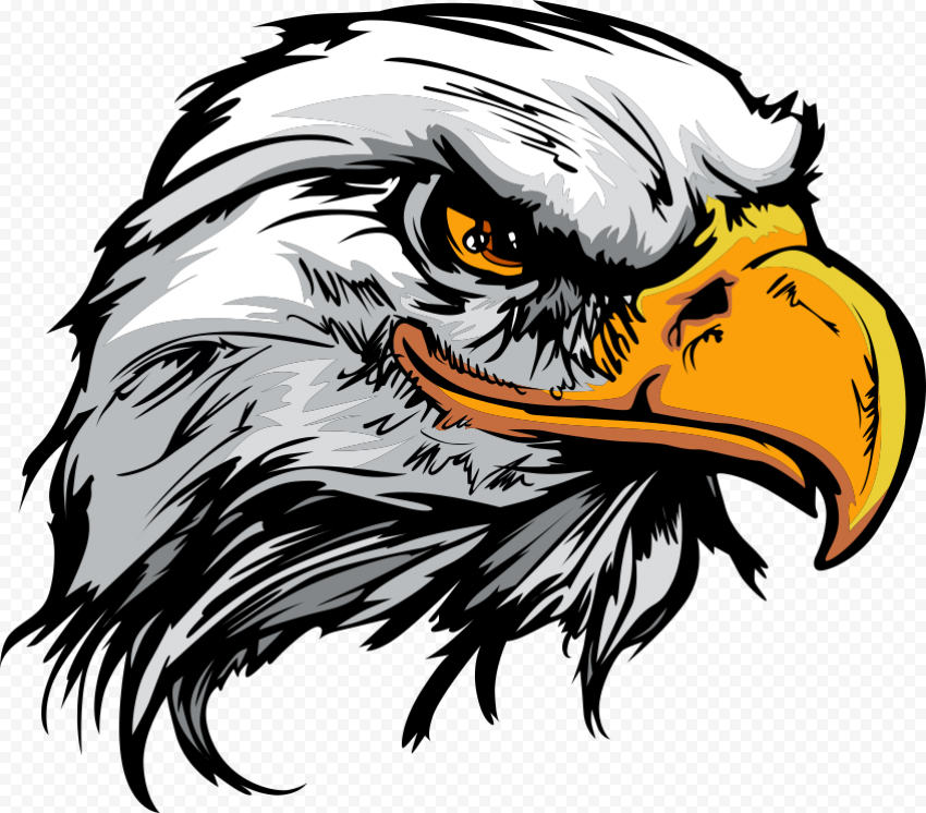 Bald eagle cartoon logo no bg bald eagle eagle silhouette eagle cartoon