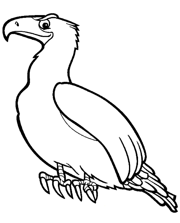 Print eagle coloring page to download