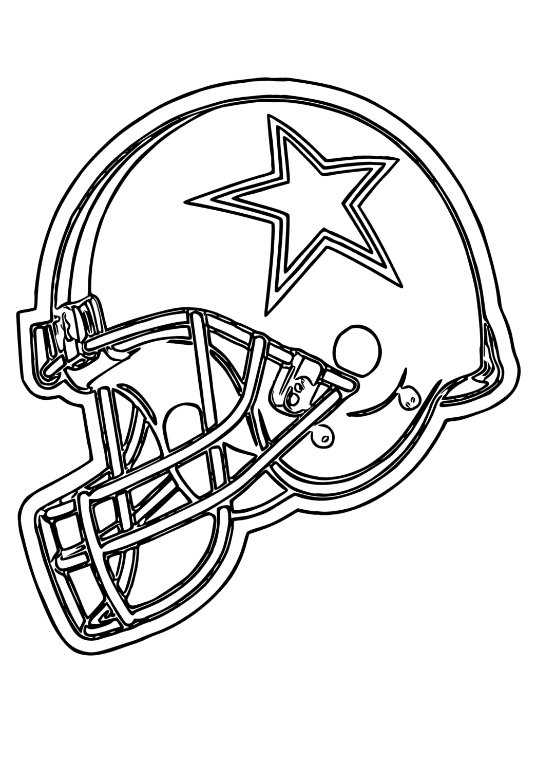 Free printable dallas cowboys helmet coloring page for adults and kids