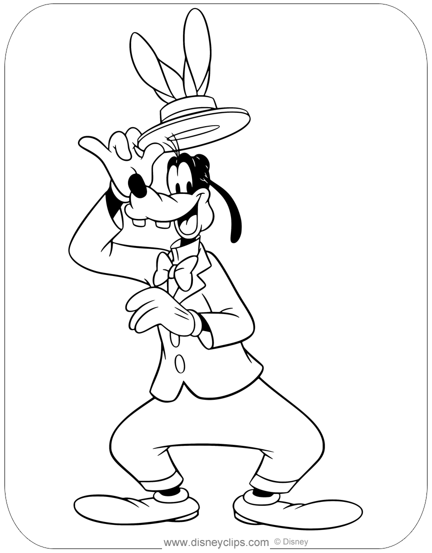 Printable disney easter coloring pages
