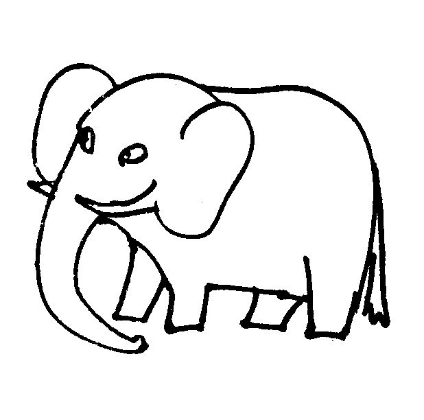 Elephants coloring pages