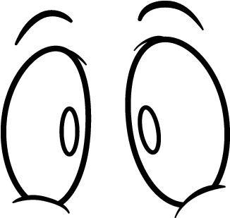Download hd cartoon eyes coloring pages transparent png image