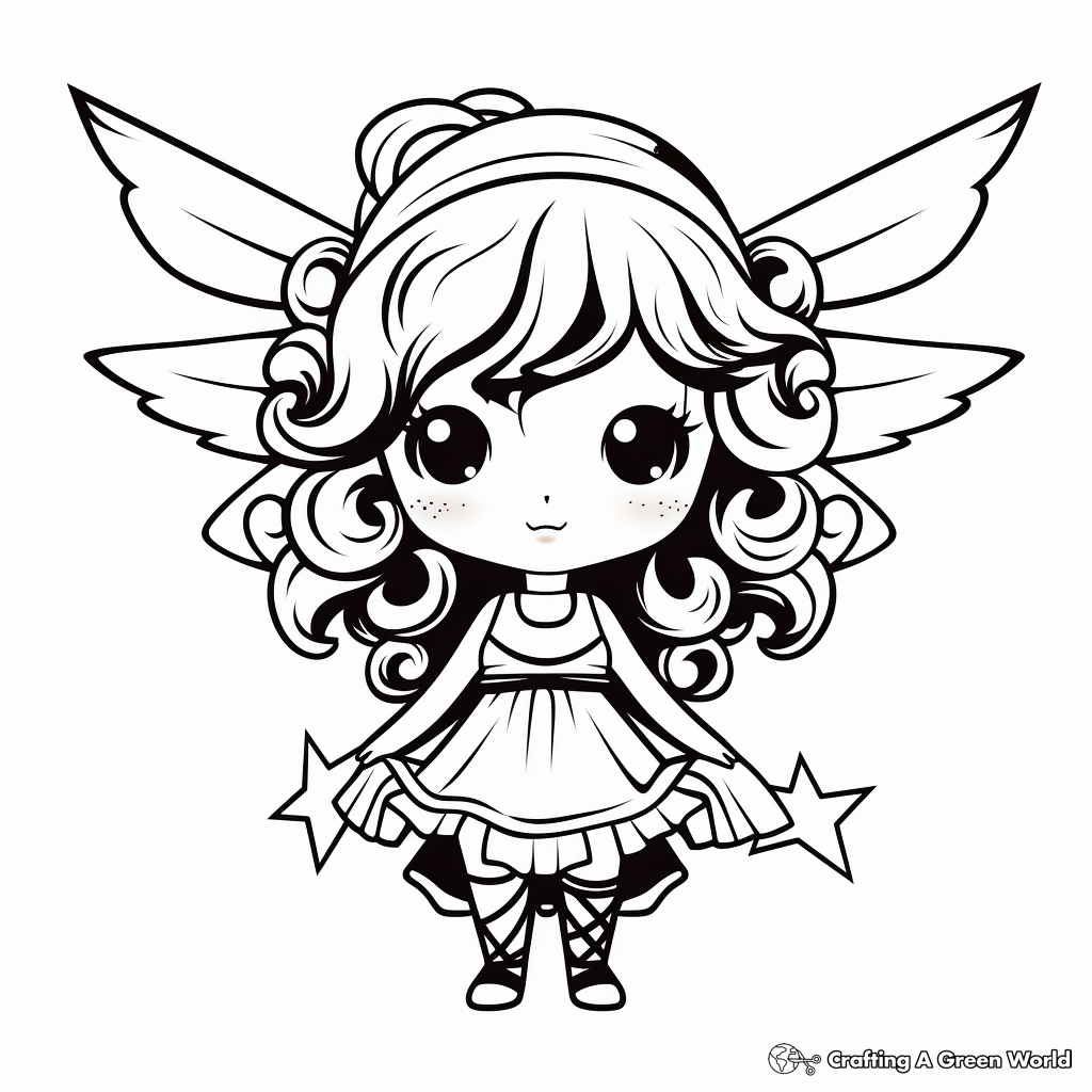 Fairy coloring pages