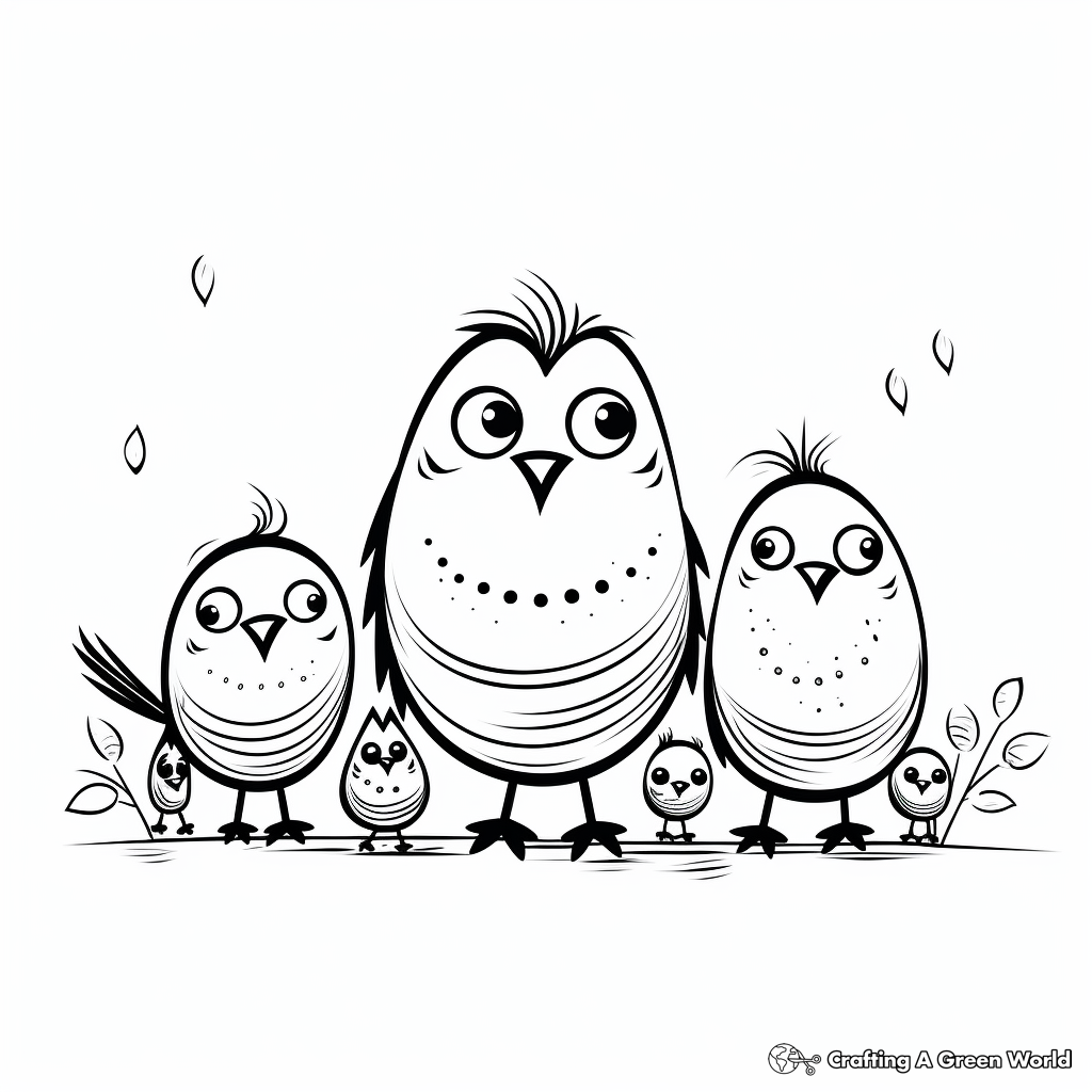 Animal family coloring pages