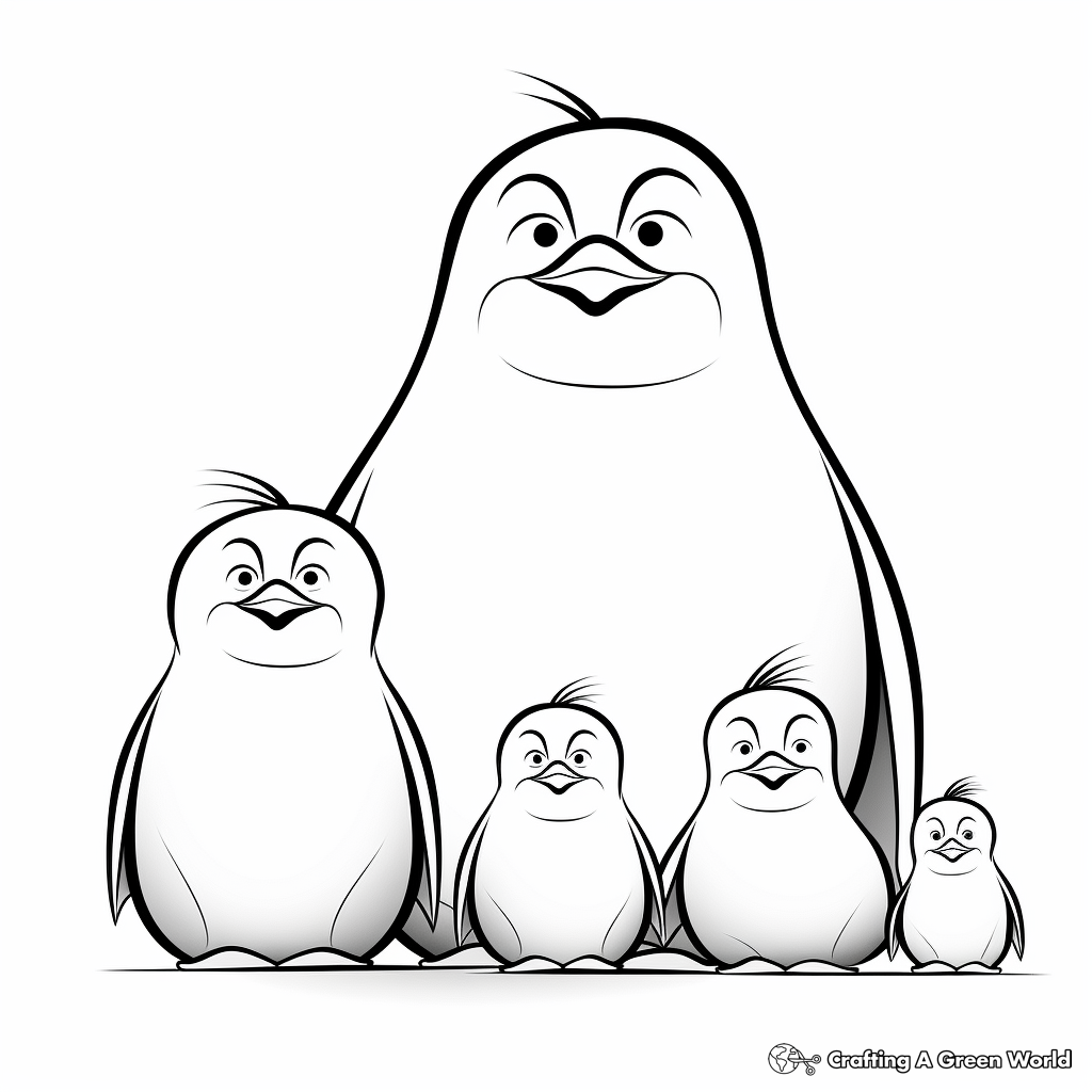 Animal family coloring pages