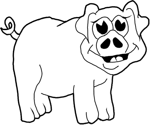 How to draw cartoon pigs farm animals step by step drawing tutorial for kids