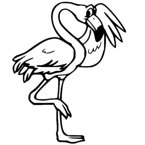 Flamingo coloring pages printable for free download