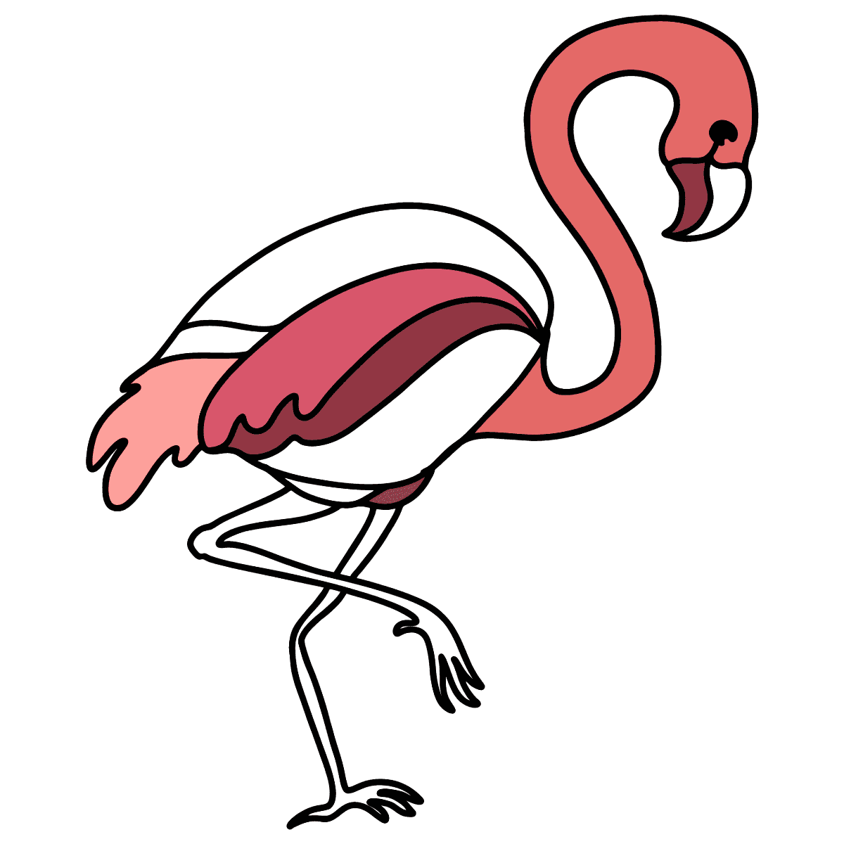 Flamingo coloring page â online or printable for free