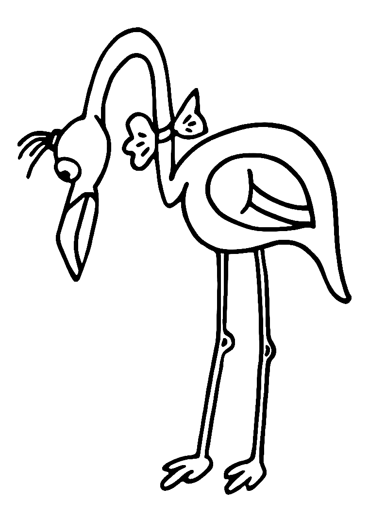 Flamingo coloring pages