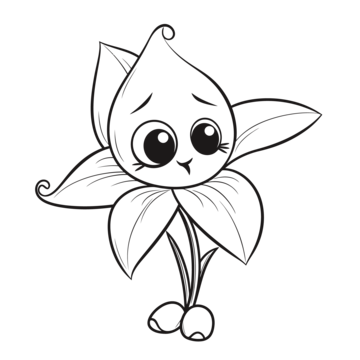 Flowers cartoon outline png transparent images free download vector files