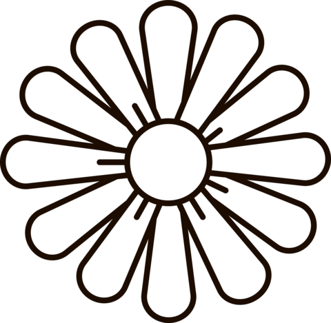 Daisy coloring page free printable coloring pages