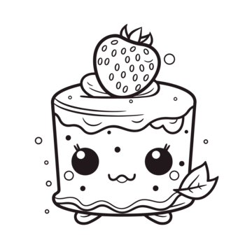 Kawaii coloring vector art png images free download on