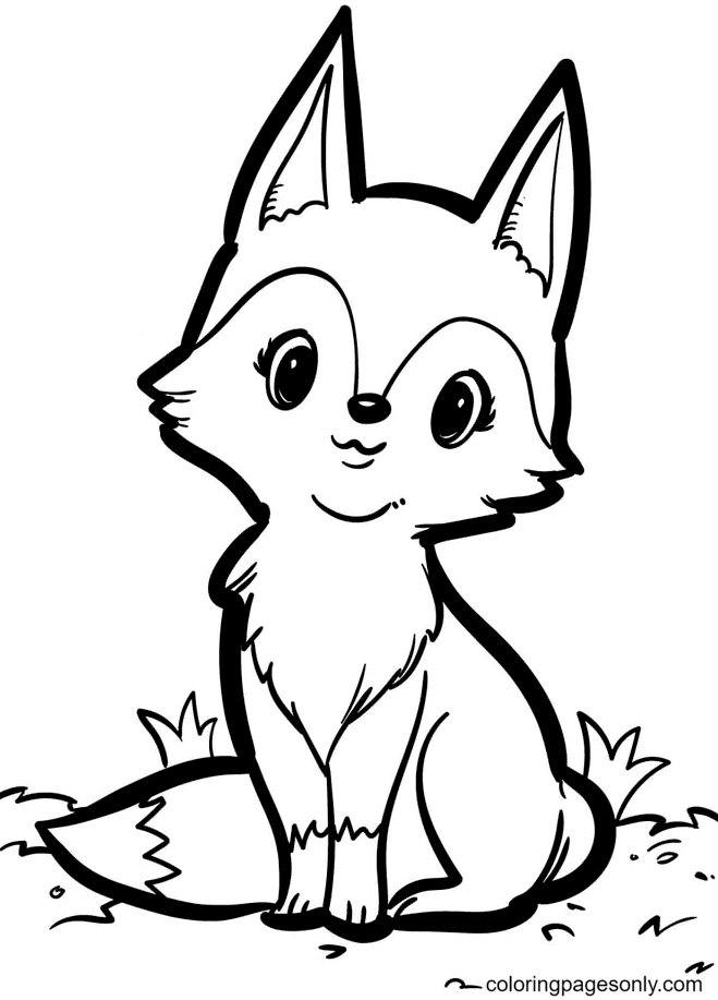 Fox coloring pages