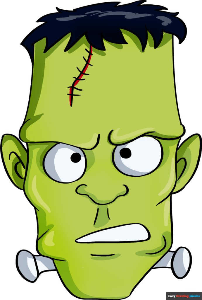 How to draw frankensteins monster
