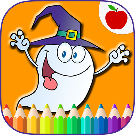 Happy halloween coloring book for kids