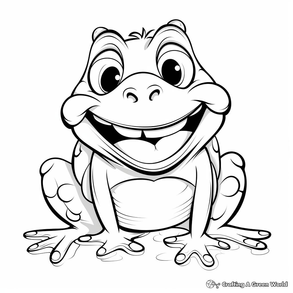 Bullfrog coloring pages
