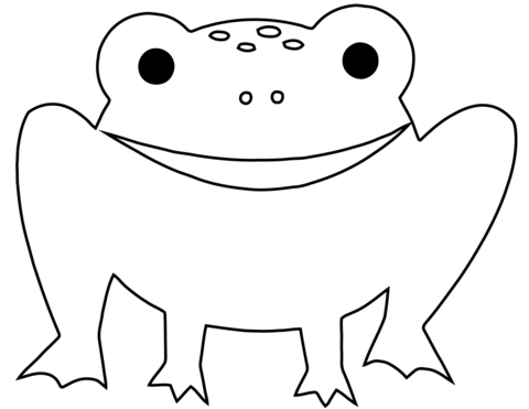 Cartoon frog coloring page free printable coloring pages