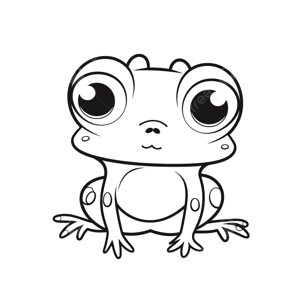 Cute cartoon frog coloring page outline sketch drawing vector frog pic drawing frog pic outline frog pic sketch png and vector with transparent background for free download