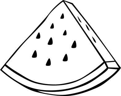 Simple fruit watermelon clip art image
